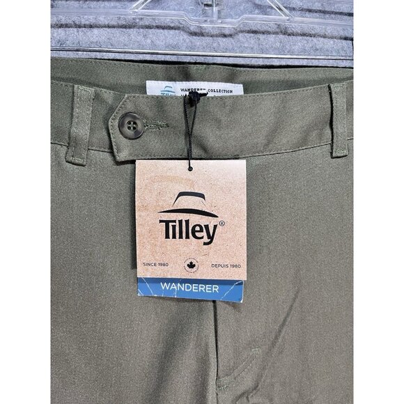 Tilley Wanderer Halifax Pants Wanderer Collection Olive Size 30 NWT - Picture 3 of 10